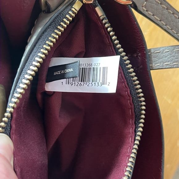 Marc Jacobs Mini Grind Tote Gray Pebbled Leather Crossbody Bag Gold Hardware - Picture 8 of 8